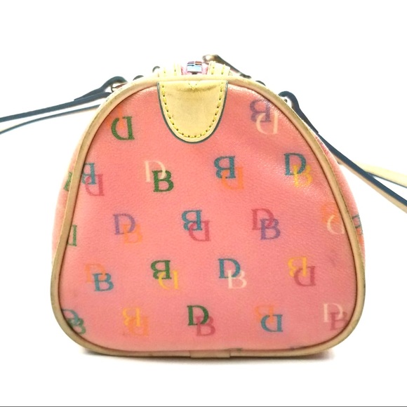 DOONEY & BOURKE Pink Monogram Barrel Handbag Purse - Picture 4 of 8